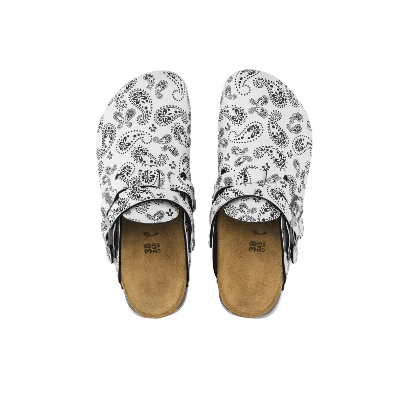 Birkenstock Paisley Wrap-toe Slippers Women's White Narrow Fit-3