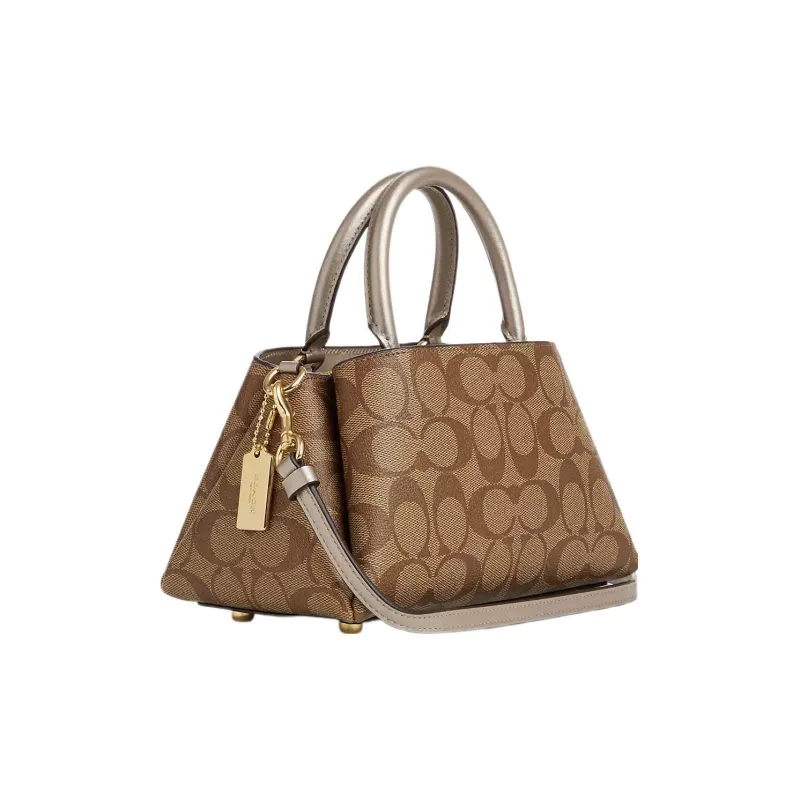 COACH Zuri Cow Leather Shoulder Bag Crossbody Bag Small Size Women's Champagne-1
