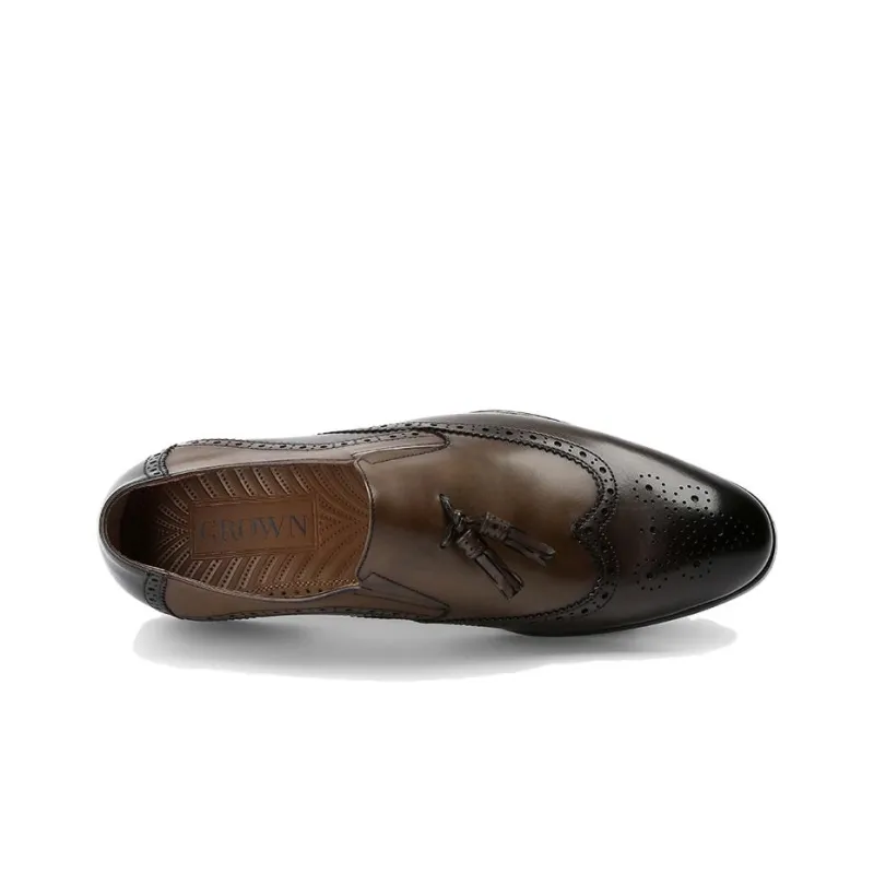 CROWN Loafers Men Dark Brown-3