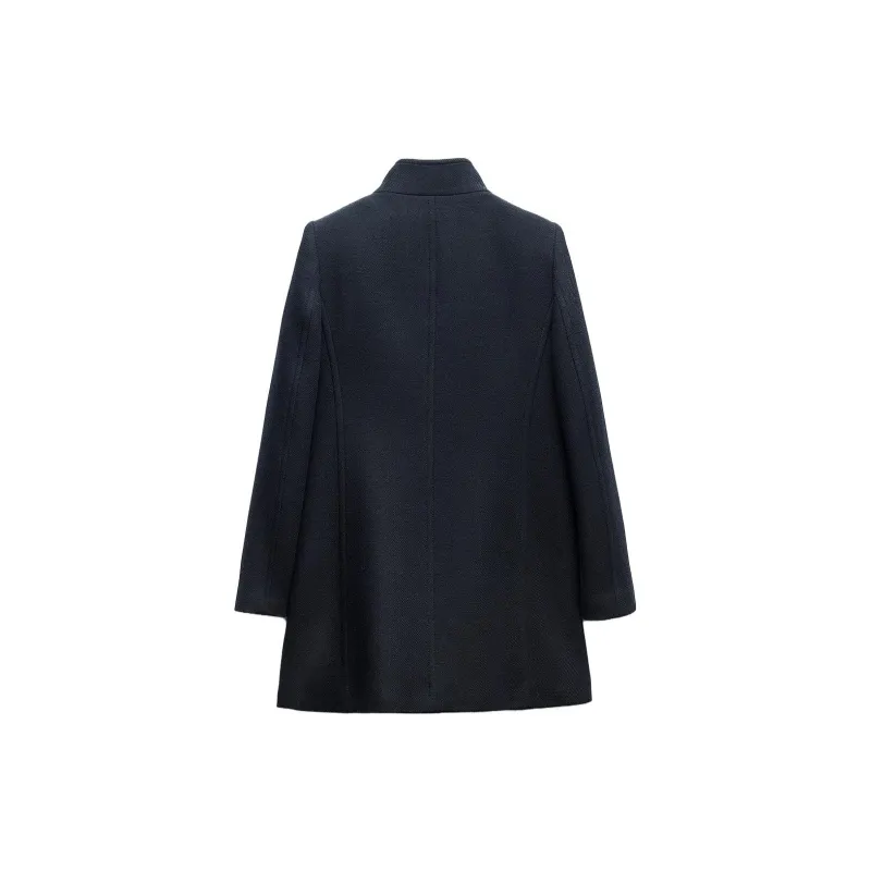 ZARA Coats Women's Blue-1