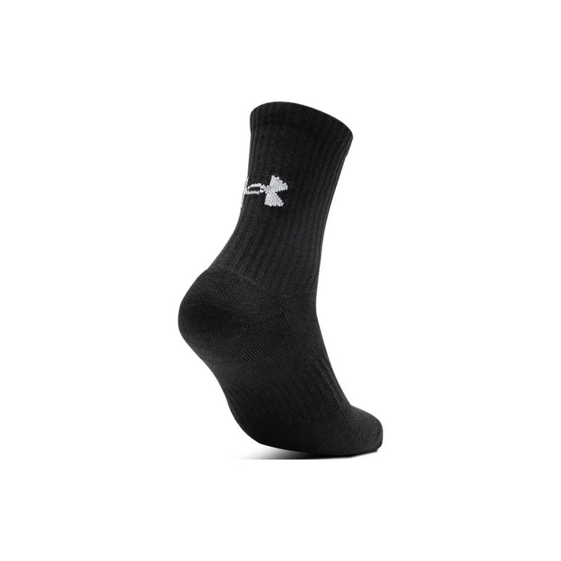 Under Armour Core Crew Mid Calf Socks Unisex 3 Pack Black-3