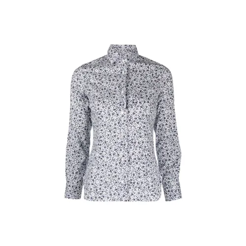 BARBA Floral-print Cotton Shirt