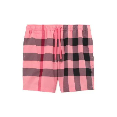 Burberry Beach Shorts Men Candy Pink