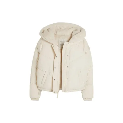 Hollister Puffer Jackets Women's Cream