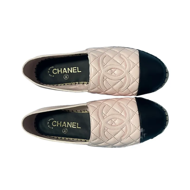 CHANEL Casual Single Shoes Women's Pink Black-3