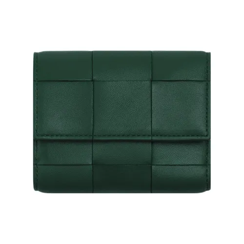 Bottega Veneta Cassette Tri-Fold Zip Wallet