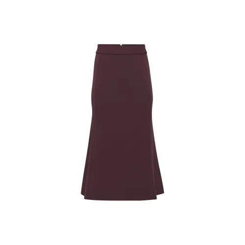 ARITZIA Casual Long Skirts Women's Deep Currant Red