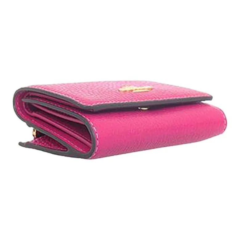 COACH Leather Wallet Mini Men's Cherry-2
