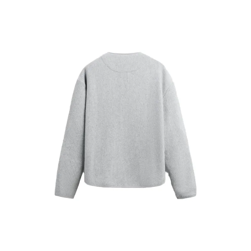 ZARA Knitwear Men Zebra Print Gray-1