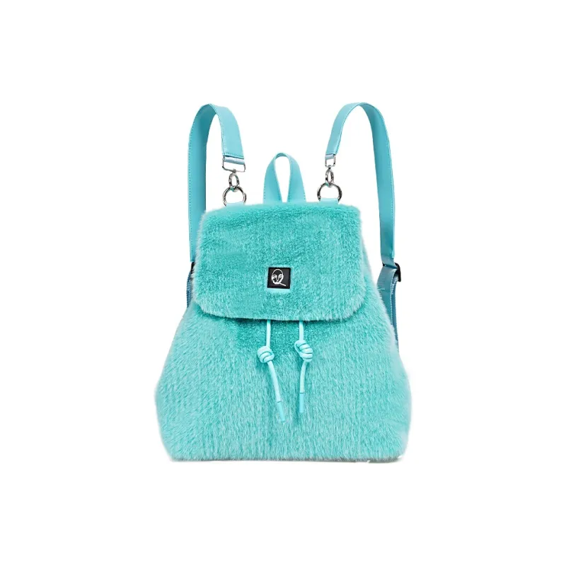 REBIRTH Microfiber Synthetic Leather Backpack Regular Unisex Purple Happiness Blue Macaron Black Fairy-11