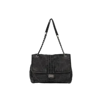 UNITE STAR Denim Tote Crossbody Bag Shoulder Bag Medium Size Women's Black Denim/Denim Blue/Dark Blue