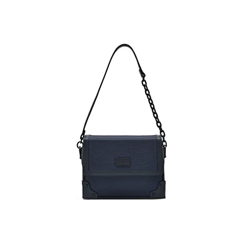 PEDRO Fabric Small Square Bag Crossbody Bag Trumpets Men's Dark Blue