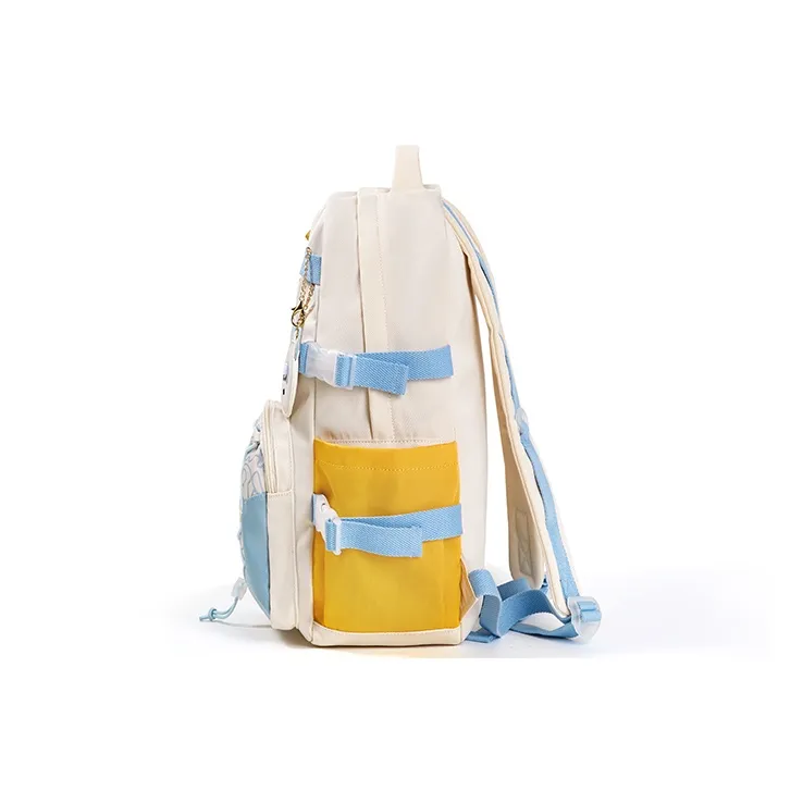Sound For Life Polyester Backpack Large Size Women's Ecru-8