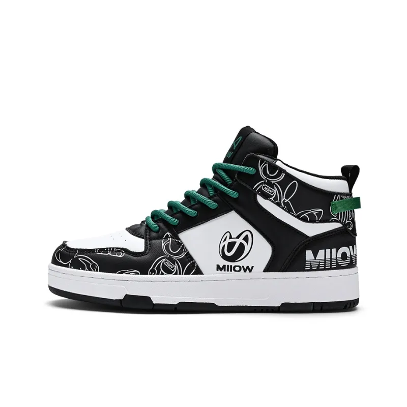MIIOW Trend Party Series Anti-Slip And Wear-Resistant Height Increasing Coverage High-Top Skateboard Shoes Unisex-8