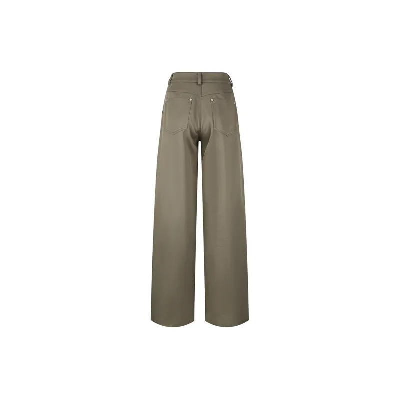 AZEPAM Cargo Pants Women's Gray Green-1