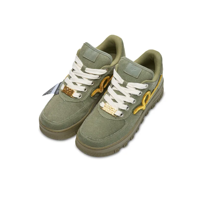 VESSEL x ROCAWEAR Non slip Lightweight Low Top Skateboard Shoes Unisex Green-2