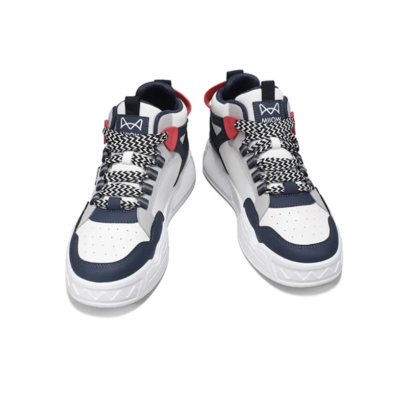 MIIOW Trend Party Series Anti Slip And Wear Resistant Height Increasing High Top Skateboard Shoes Men's-18