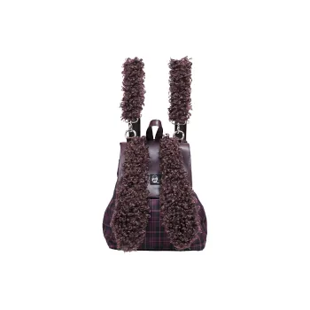 REBIRTH Imitation Denim Canvas Backpack Large Size Women's Fragrance Grey Rabbit Burgundy Rabbit