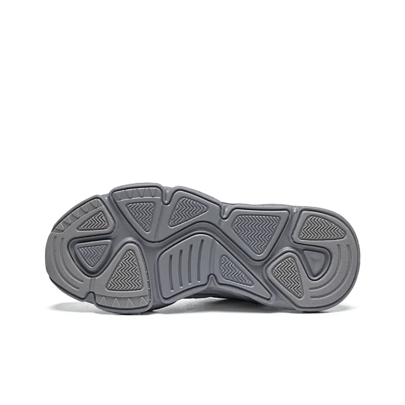 Kappa Anti Slip Wear Resistant Low Top Running Shoes Unisex Gray-5