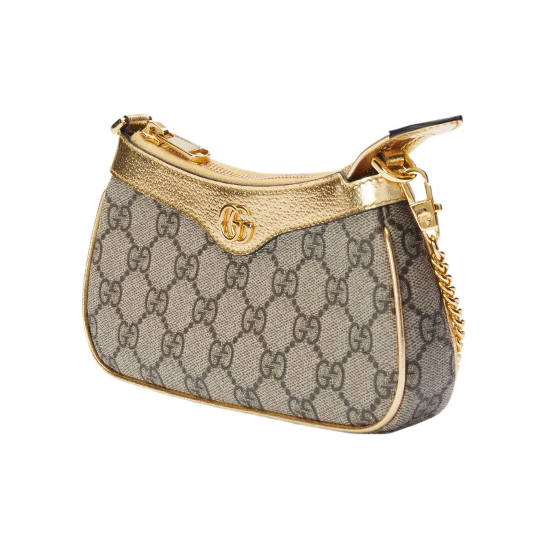 GUCCI Ophidia Canvas With Leather Finish Handbag, Shoulder Bag Women's-1