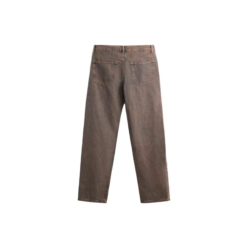 ZARA Jeans Men Dark Orange-1