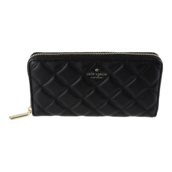 Kate Spade Natalia Leather Wallet Large Size Women's Black