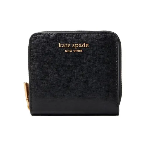 Kate Spade Leather Wallet Small Size Men's Black