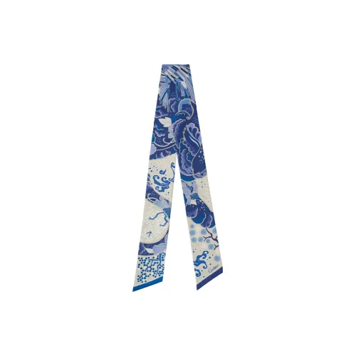 CARTIER Silk Scarves Women's Blue