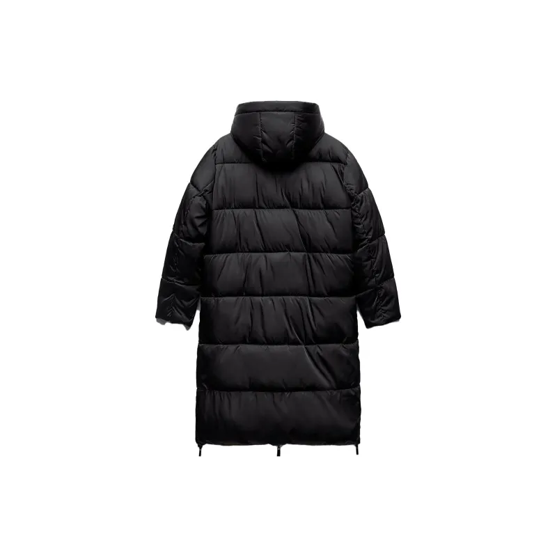 ZARA Puffer Jacket Women's Black-1