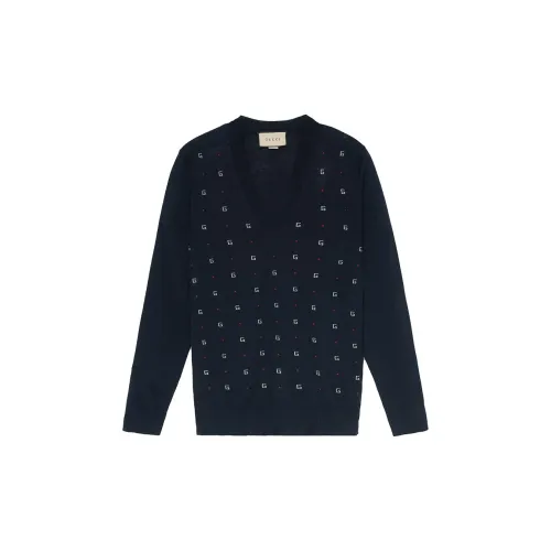 GUCCI Sweaters Men Dark Blue