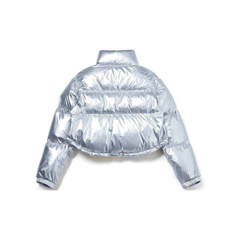 MARDI MERCREDI Down Jacket Women's Starry Silver Blue Base Mixed Print-1