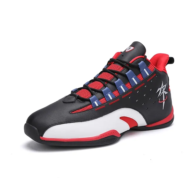 ABOVE THE RIM Cushioning Anti-Slip And Wear-Resistant Coverage Mid-Top Vintage Basketball Shoes Men's-1