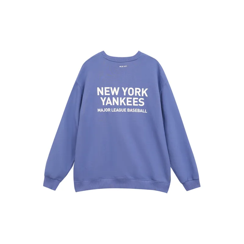MLB Simple Logo Overfit Sweatshirts Unisex Blue-1