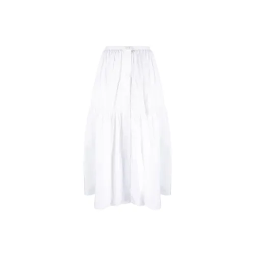 Patou Button-up Tiered Midi Skirt