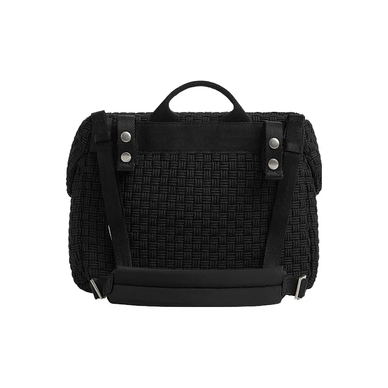 Bottega Veneta Intrecciato Cotton With Nylon Backpack Regular Men's Black-2
