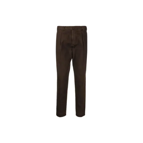 Dell'oglio Checked Cotton-blend Tapered Trousers