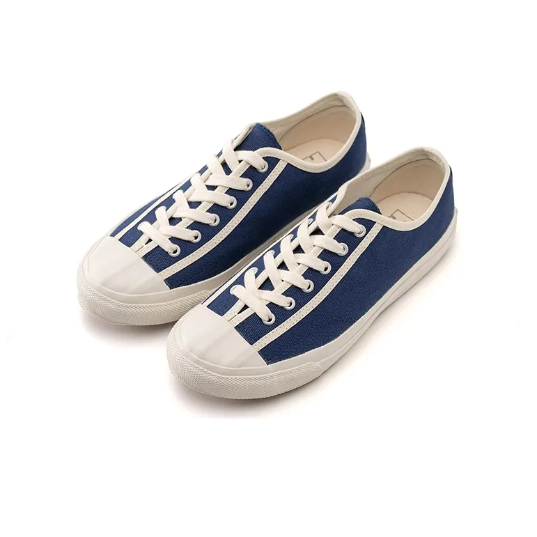 IT'S WEIRD Low Top Canvas Shoes Unisex Blue-3