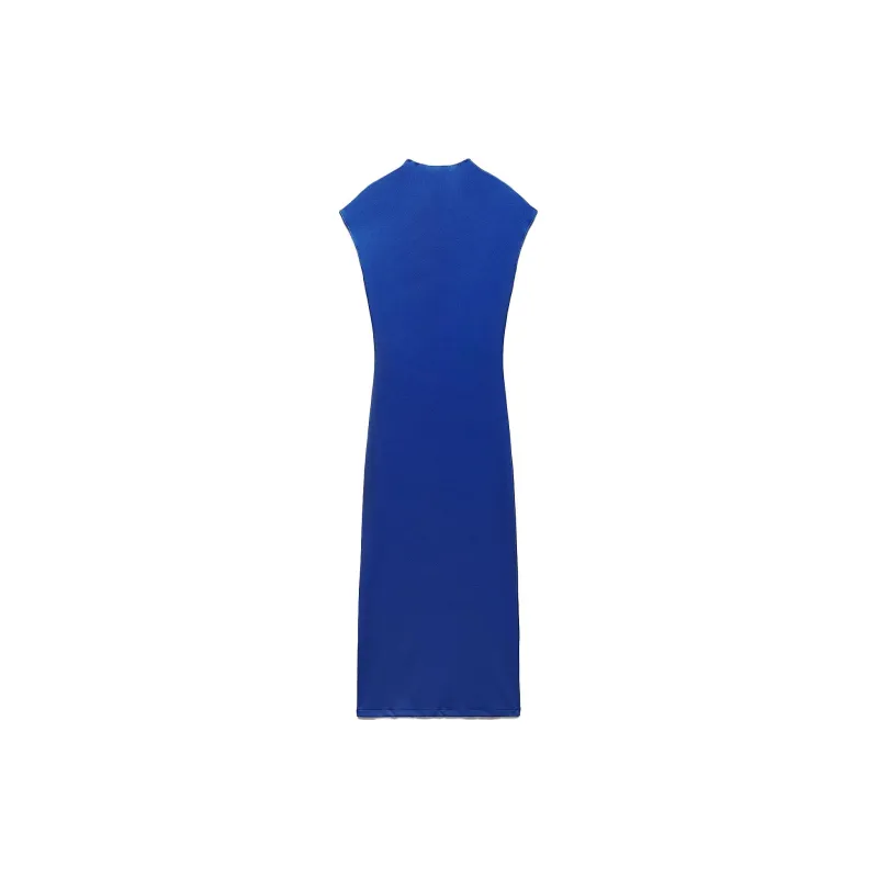 ZARA Sleeveless Dress Women's Dark Blue-1