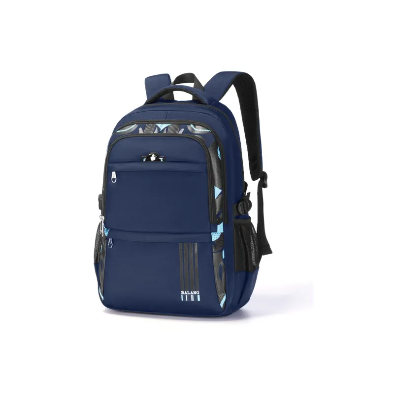 BALANG Oxford Backpack Tubas Unisex Black Gray/Black Blue/Gray-5