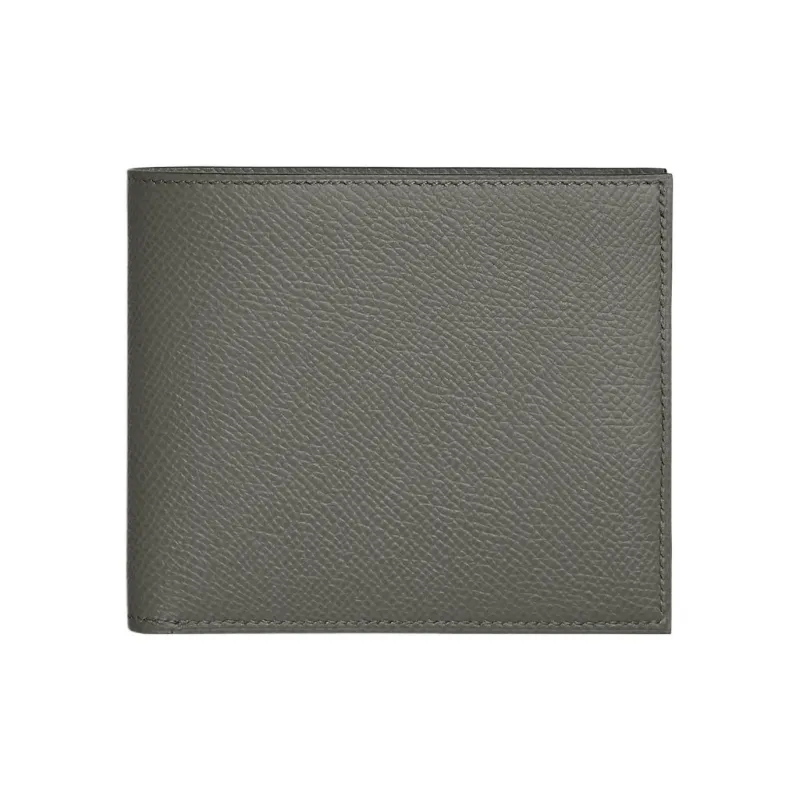 HERMES MC2 Epsom Calfskin Wallet Unisex 0L Grismeyer Cumulus Gray-0