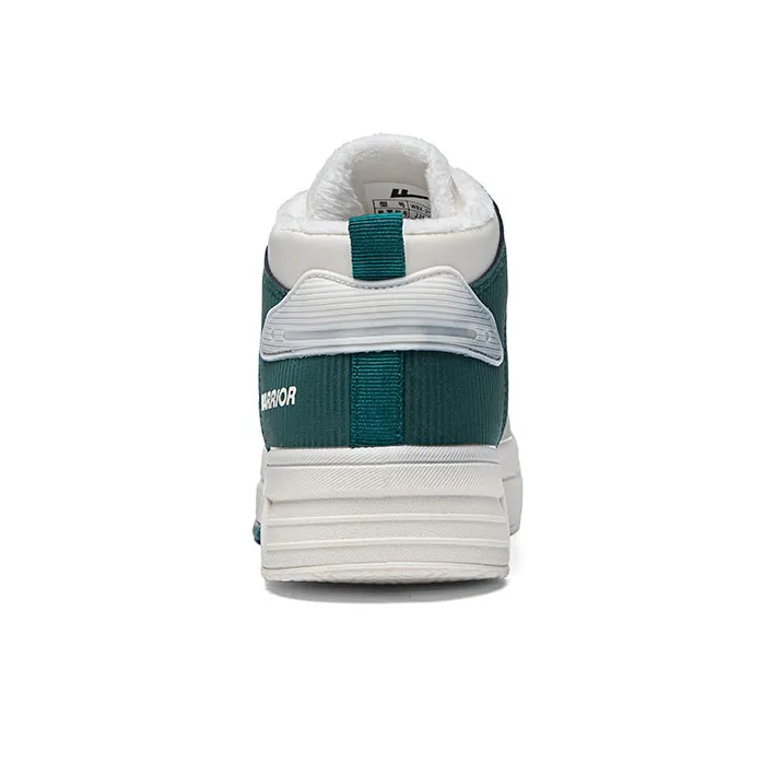 WARRIOR Skateboard Shoes Unisex High Top Beige Green-3