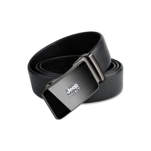 JEEP SPIRIT Automatic Buckle, Trendy, Business Cow Leather Belts Men's Width 3.5CM