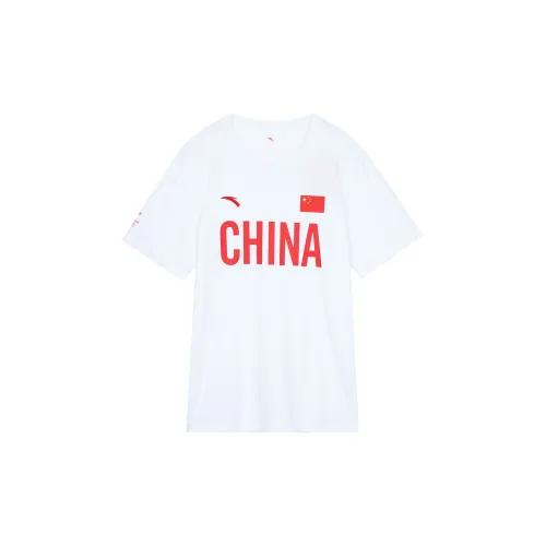 ANTA National Flag T-Shirts Unisex White