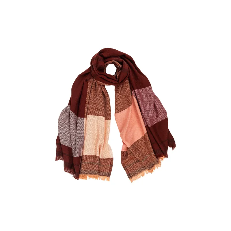 MARJAKURKI Red Scarf Atmosphere Advanced Greeting Card Elegant Artistic Style Women's-0