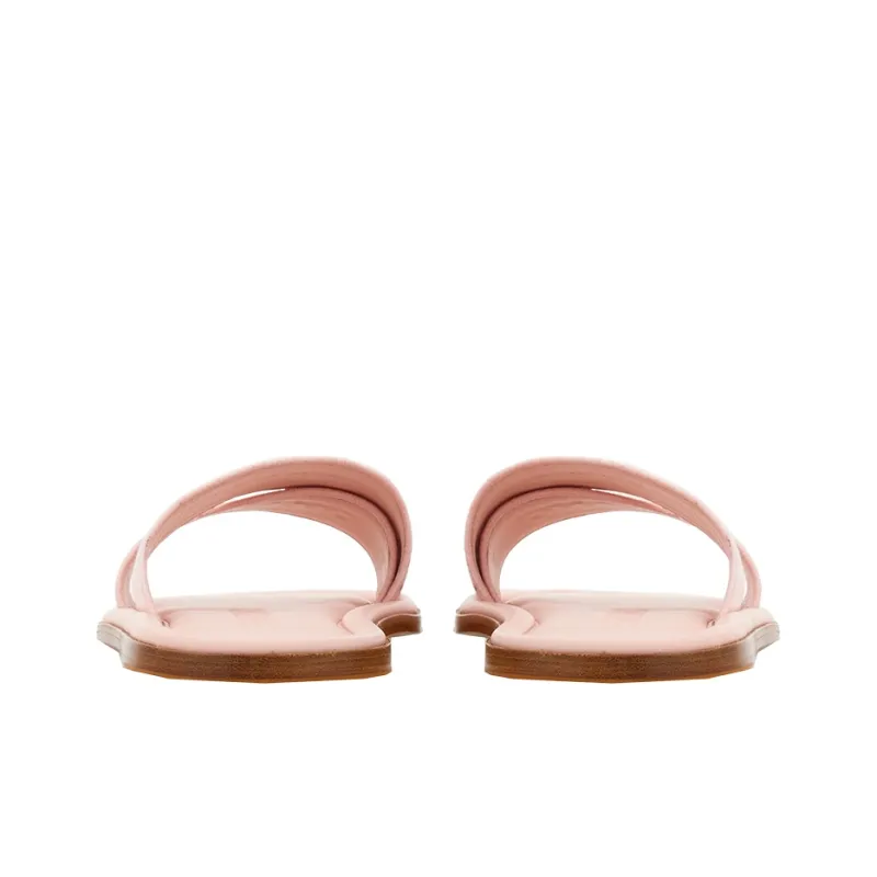 FERRAGAMO Logo jacquard Crossover strap Slides-3