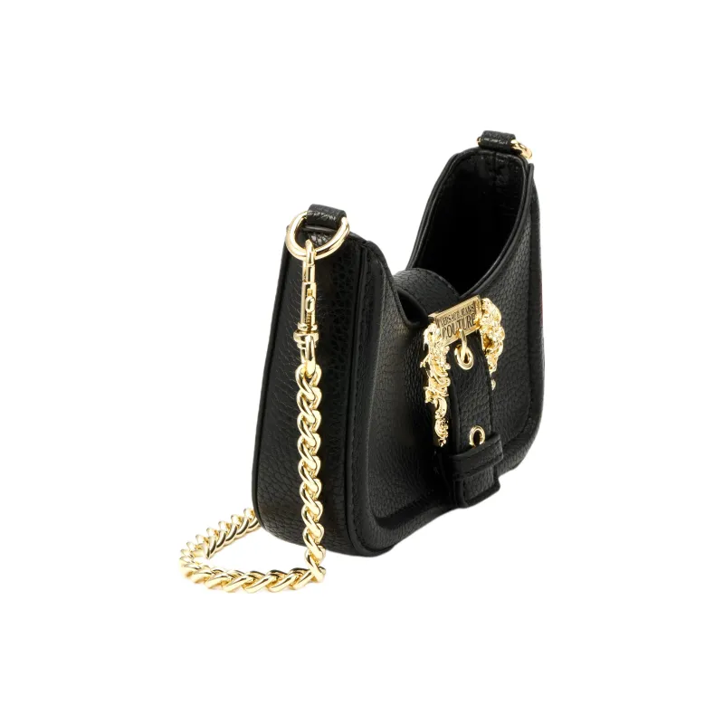 VERSACE JEANS COUTURE Polyester Polyurethane Resin Crossbody Bag, Shoulder Bag Women's Black-1