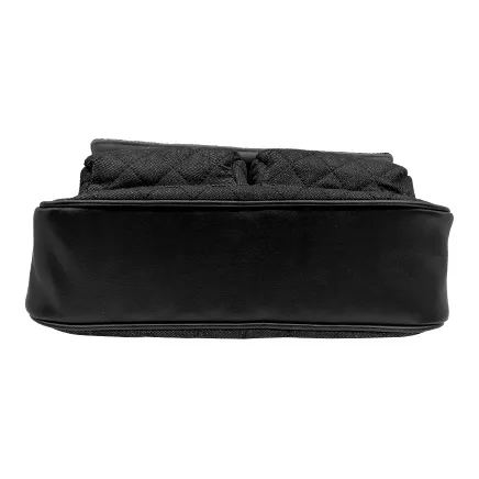 Lee Fabric Shoulder Bag, Baguette Bag, Shoulder Bag Medium Size Women's Black-3