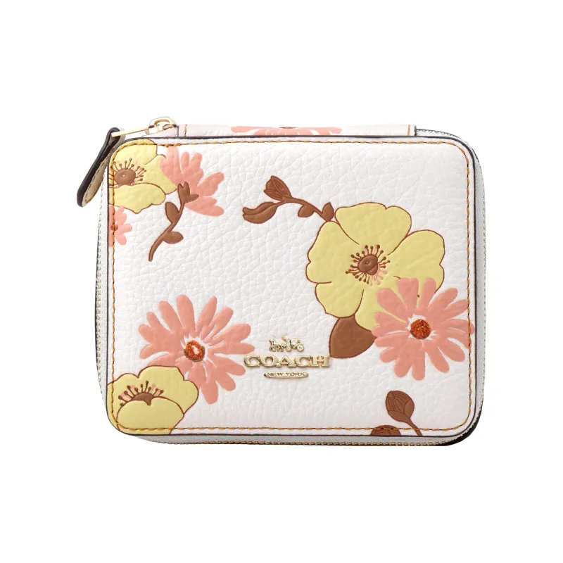 COACH Jewelry Bo Leather Detail Storage Bag Makeup Bag Mini Women's Multicolor-0