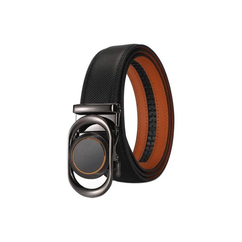 ALIEN BANG Cow Leather Leather Belts Men's Width 3.5CM-0