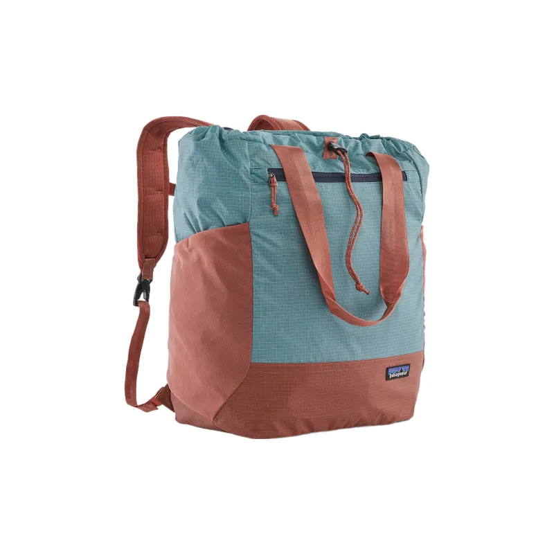 Patagonia Recycled Nylon Handbag Backpack Unisex Tree Grain & Red-1